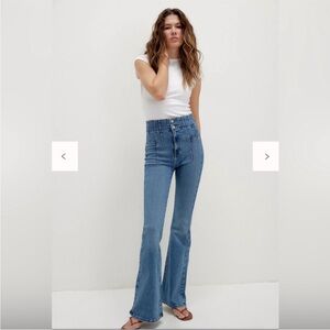 Free People We The Free Jayde High Rise Flare Leg Denim Jeans Size 27